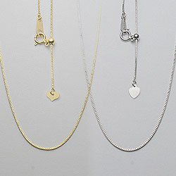 ベネチアンSSTネックレスチェーン K18/K18WG