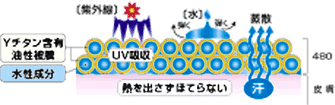 汗・水に強いウォータープルーフ構造